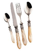 Crocus tenere: 12 knifes, 12 forks, 12 spoons (big), 12 knifes, 12 forks, 12 spoons (dessert) - 72pcs                   
